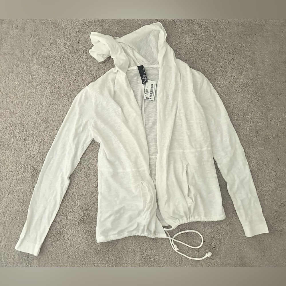 South Moon Under White Hooded Jacket